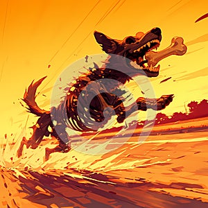 Exhilarating Skeleton Dog Chase!