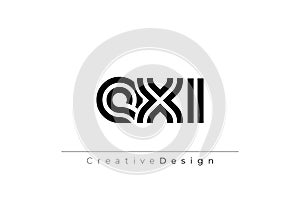 EXI Creative Unique Modern Letter Logo Design