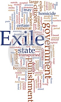 Exile word cloud
