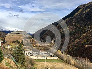 Exilles cemetery, Val di Susa, Torino, Piemonte, Italy