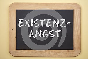 Existenzangst  Existential fear