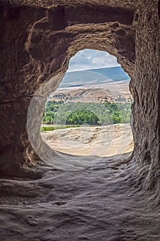 The exit of the cave