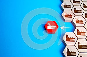 Exit of enterprise from the global supply chain. Sanctions and trade embargo. The threat of suspension of technological processes