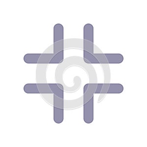 Exit full screen flat color ui icon