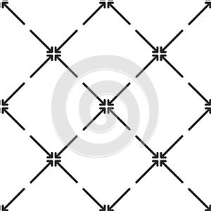 Exit full screen pattern linear style. Stock vector illustration isolated on white background