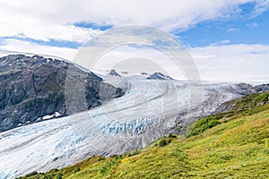 Exit Glacier and Harding Ice Field in Alaska