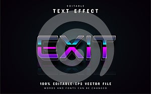 Exit gradient text effect