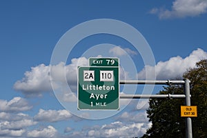 exit 79 from I 495 for MA-2A and MA-110