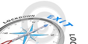 Exit orientation from the lockdown