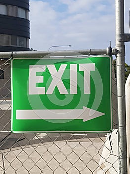 Exit sign