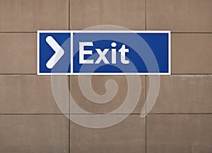 Exit sign