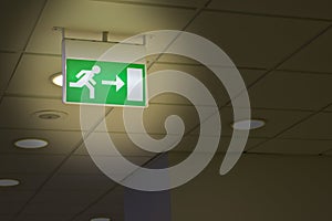 Exit sign