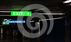 Exit sign