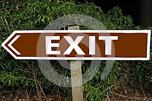 Exit sign