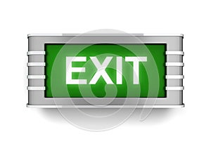 Exit sign photo