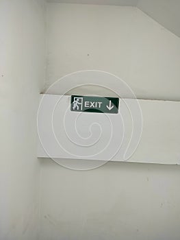 Exit sign emergency staircase 1