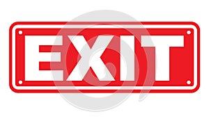 Exit sign or symbol