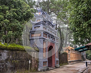 An exit from Tu Duc Royal Tomb complex viewed from the inside