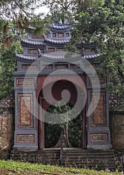 An exit from Tu Duc Royal Tomb complex viewed from the inside