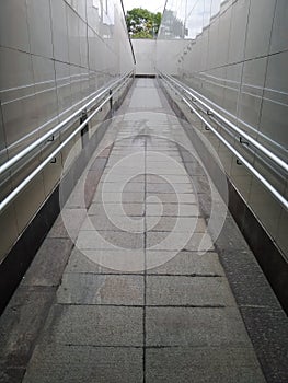 Exit from the underpass.