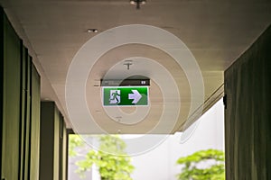 Exit way sign