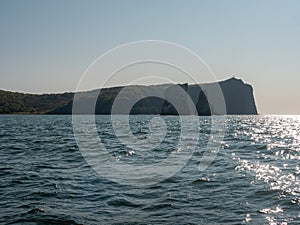 Exit on a yacht to the Avacha Bay of the Pacific Ocean. Kamchatka Peninsula, Russia