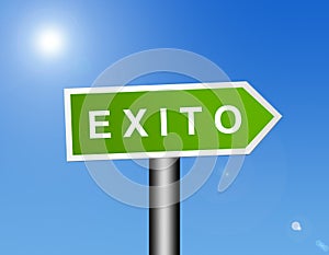 Exito sign photo