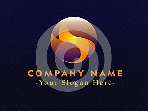 Exlusive orange logo sample illustration