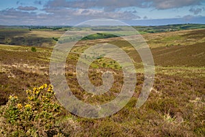 The Exmoor National Park in Devon, England