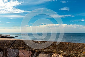 Exmouth Beach at low tide in the morning