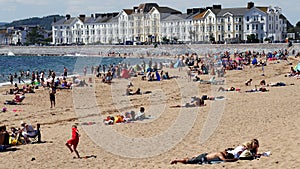 Exmouth in Devon England. July 2018