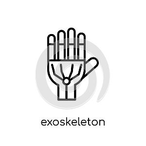 Exoskeleton icon. Trendy modern flat linear vector Exoskeleton i