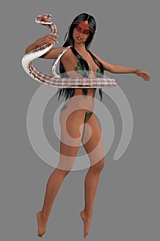 Exotic 3d snake dancer