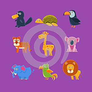 Exotic Animals Fauna Set