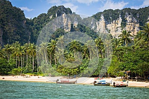 Exotic Ao Nang Beach, Krabi Province, Thailand