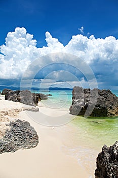 Exotic beach in Boracay