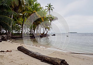 Exotic beach at Sanblas islands Panama photo