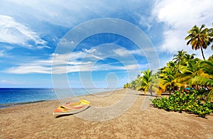 Exotic destination in Caribbean. Discover Grande Anse Le Coin Beach, Le Carbet