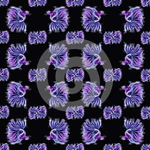 Exotic fish animalistic pattern