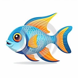 Exotic Fish Illustration for Book Cover