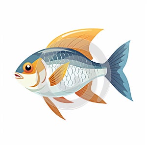 Exotic Fish Illustration for Book Cover