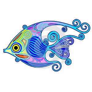 Exotic Fish Tattoo Decorative-2 photo
