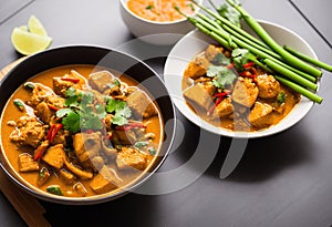 Exotic flavors: dragon fish curry and bamboo shoots