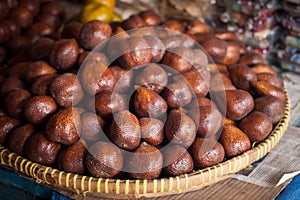 An exotic food from asia salak from indonesia java