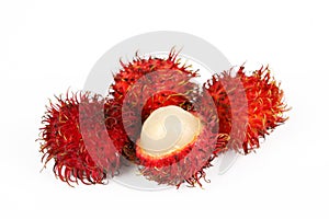 The exotic fruit rambutan