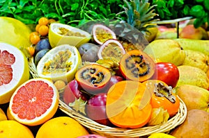 Exotic fruits photo