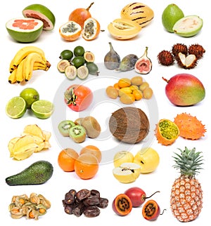 Exotic fruits photo