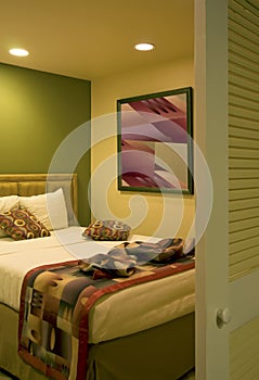 Exotic Island Vacation Resort Hotel Bedroom