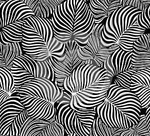 Exotic Leaves Seamless Pattern