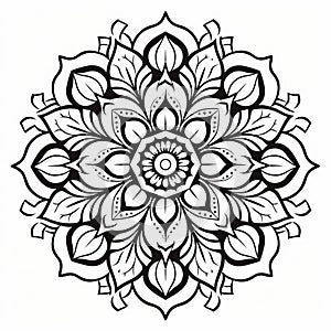 Exotic Mandala Coloring Pages: Intricate Black And White Designs